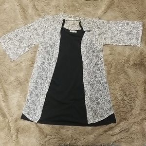 Wallflower 2 PC Kimono & Dress Set